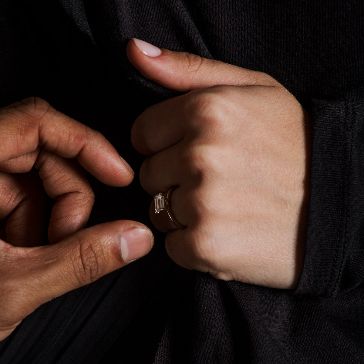 East-West Engagement Ring