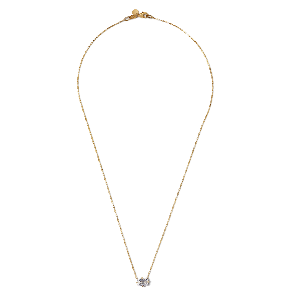 Emerald Cut Diamond Pendant