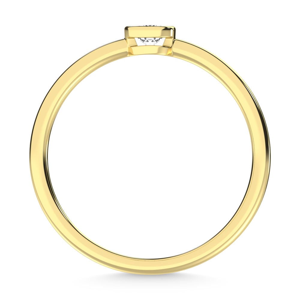 10K Yellow Gold Lab Grown Diamond 1/6 Ct.Tw. Solitaire Ring