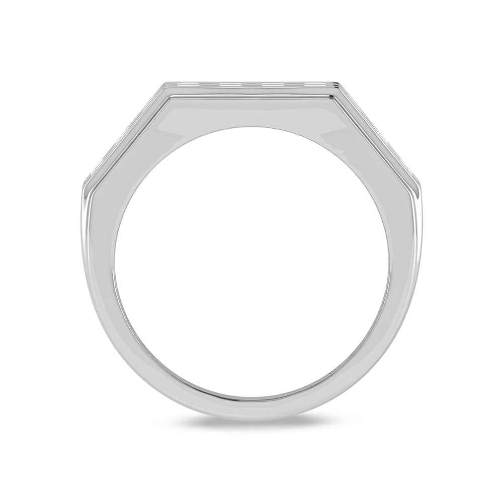 10K White Gold Lab Grown Diamond 1 Ct.Tw. Mens Band