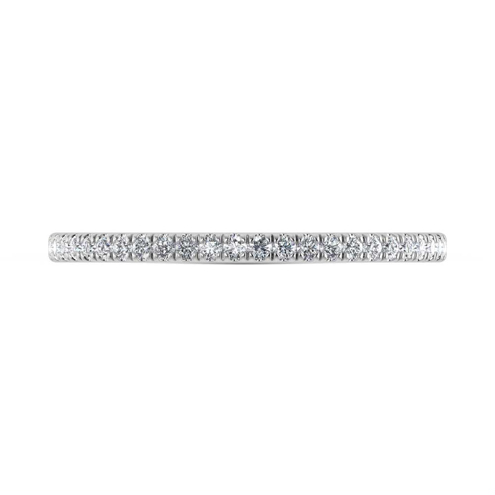 14K White Gold Lab Grown Diamond 1/5 Ct.Tw. Ladies Band