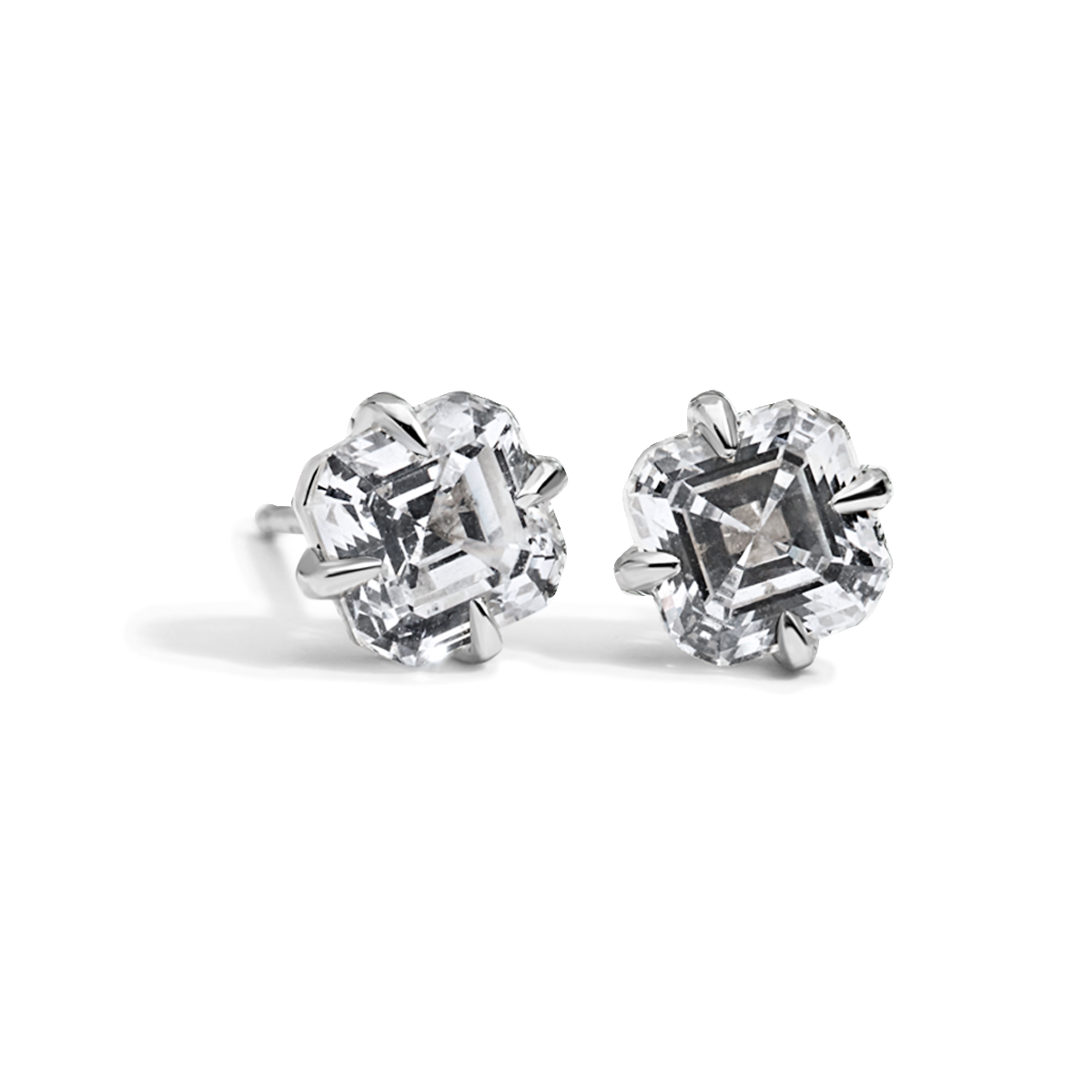 Asscher Studs