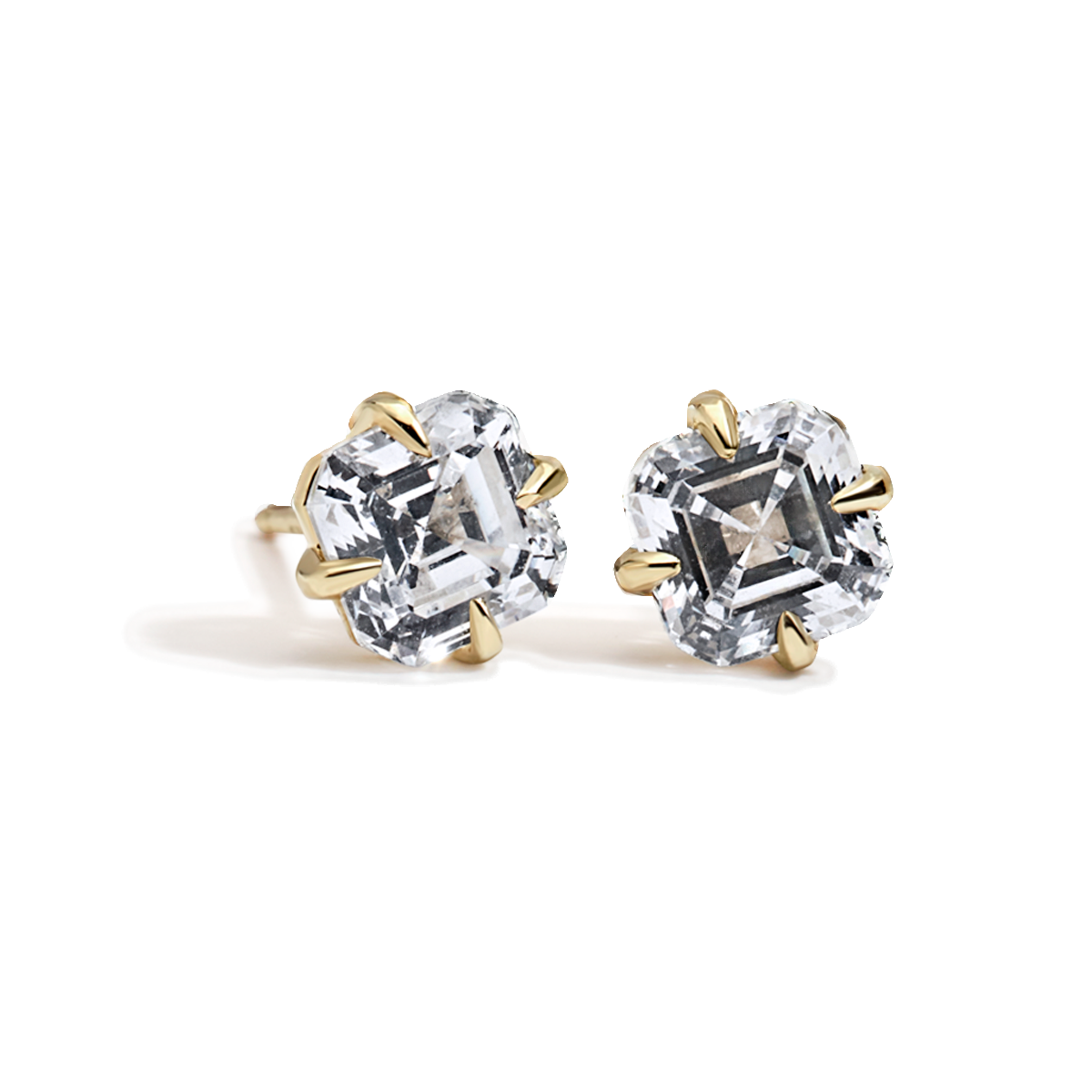 Asscher Studs